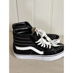 Vans Black and White High-Top Sneakers